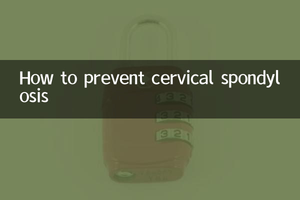 How to prevent cervical spondylosis