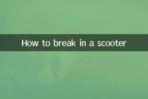 踏板摩托车怎么磨合