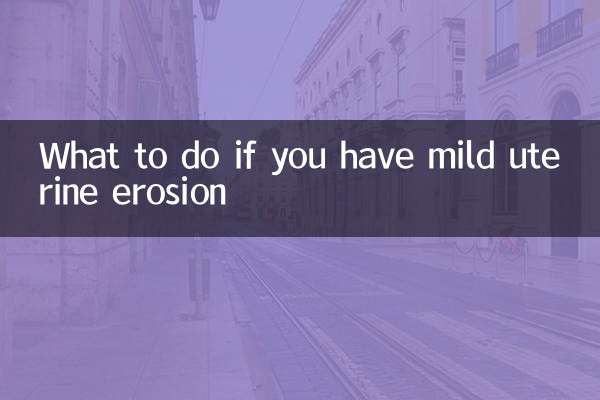 O que fazer se você tiver erosão uterina leve
