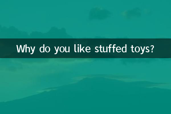 Perché ti piacciono i peluche?