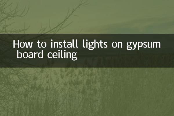 Comment installer des lumières sur un plafond en plaques de plâtre
