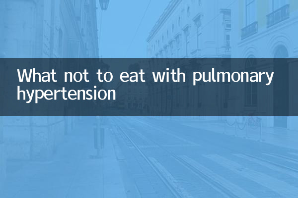 Cosa non mangiare con l'ipertensione polmonare
