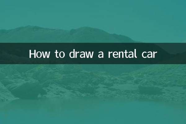 Como desenhar um carro alugado