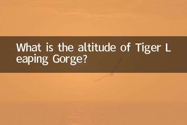 虎跳峡海拔多少