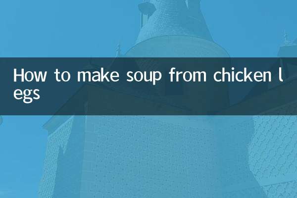 Come preparare la zuppa con le cosce di pollo