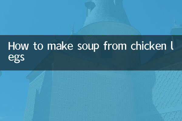 Come preparare la zuppa con le cosce di pollo