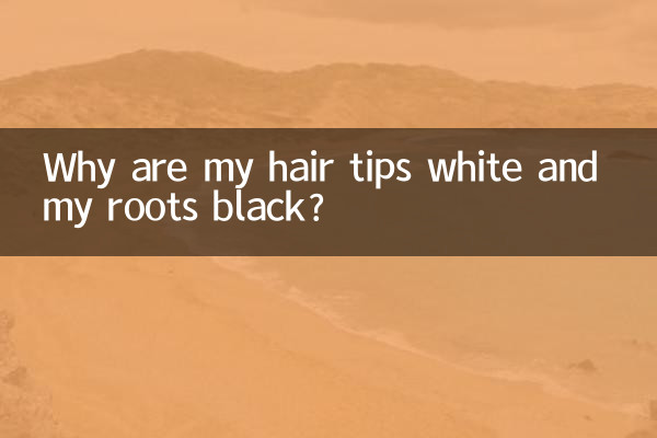 Perché le punte dei miei capelli sono bianche e le radici nere?