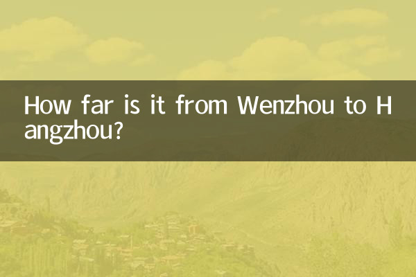 На каком расстоянии Вэньчжоу от Ханчжоу?
