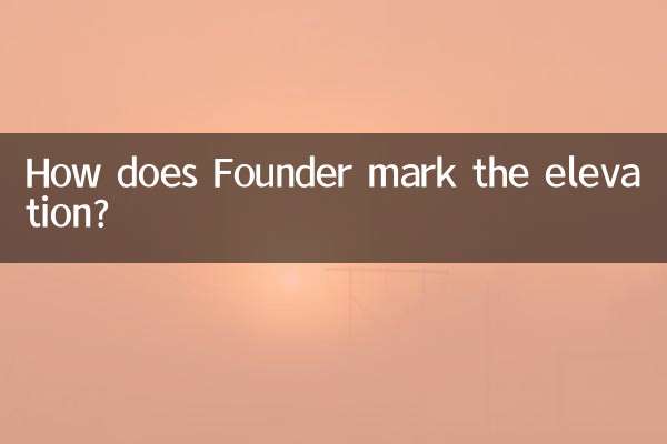 Come fa il Fondatore a segnare l'elevazione?