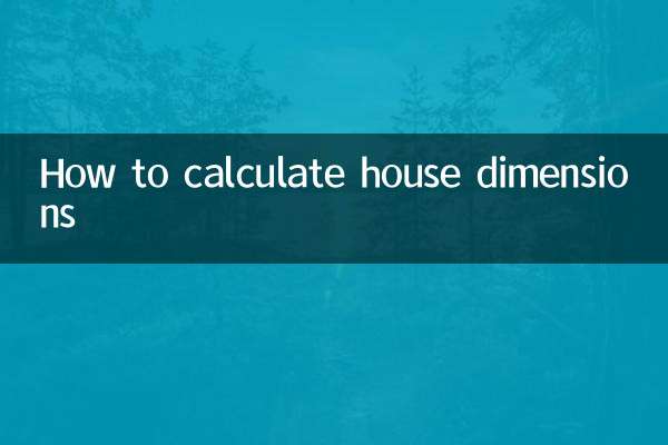 Cómo calcular las dimensiones de la casa.