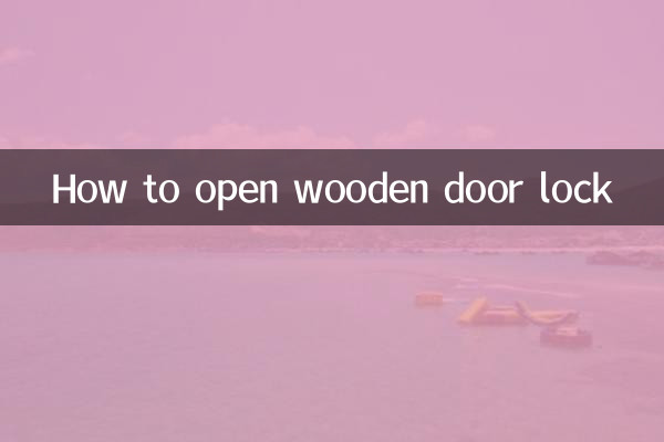 Como abrir fechadura de porta de madeira