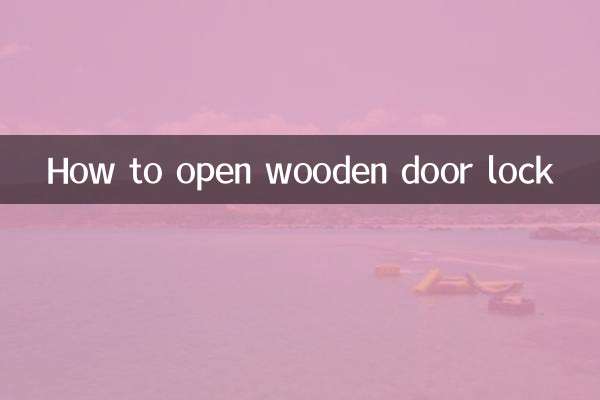 Como abrir fechadura de porta de madeira