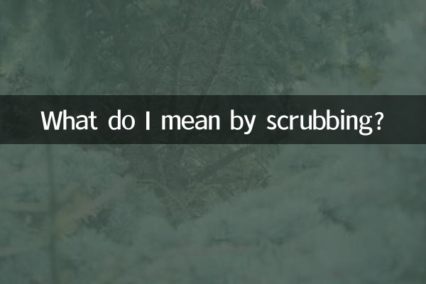 আমি স্ক্রাবিং বলতে কি বুঝি?