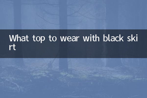 黑色裙子搭配什麼上衣