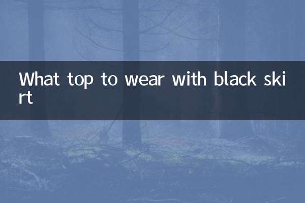 黑色裙子搭配什麼上衣