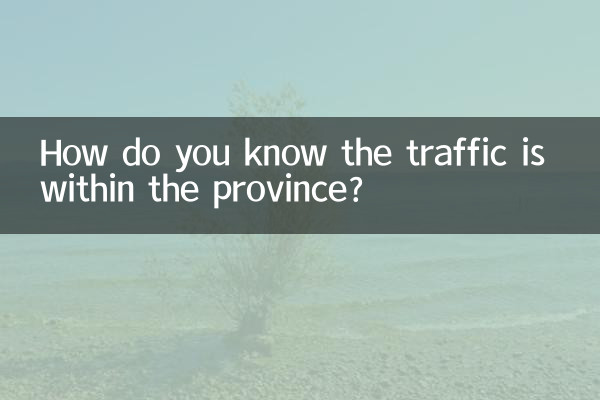 از کجا می دانید ترافیک داخل استان است؟