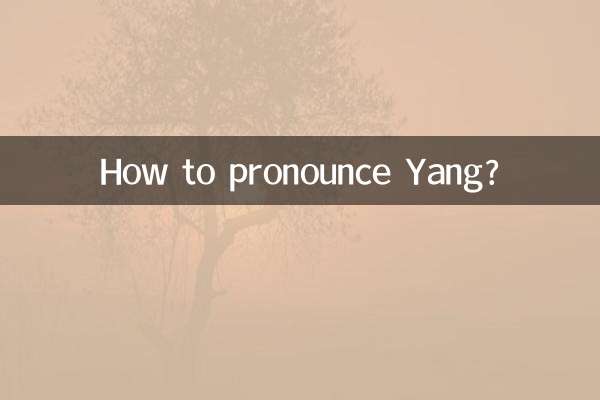 Come pronunciare Yang?