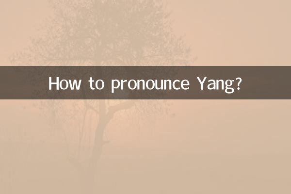 Comment prononcer Yang?