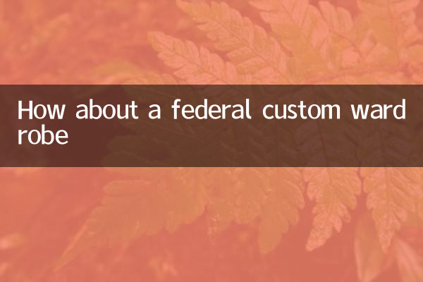 ¿Qué tal un guardarropa personalizado federal?