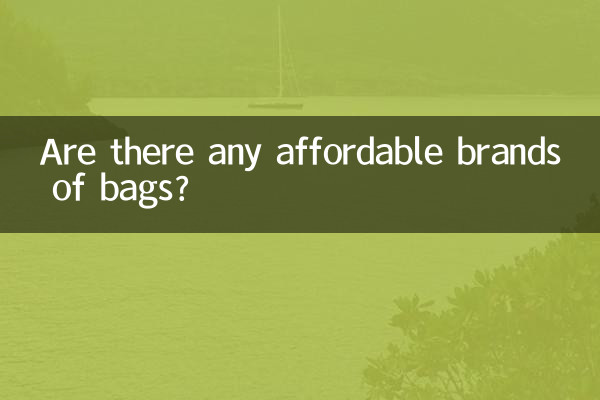 Existem marcas de bolsas acessíveis?