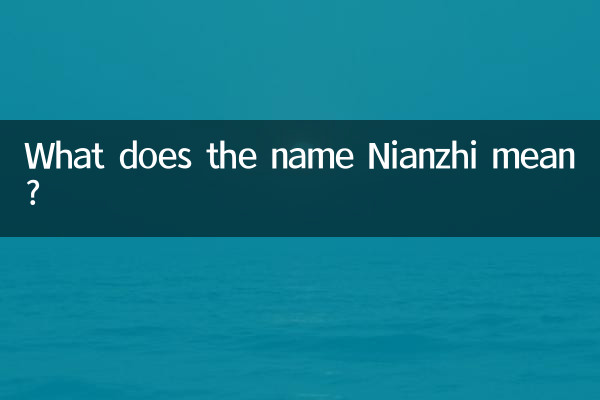 Que signifie le nom Nianzhi ?
