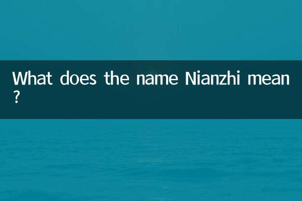 O que significa o nome Nianzhi?