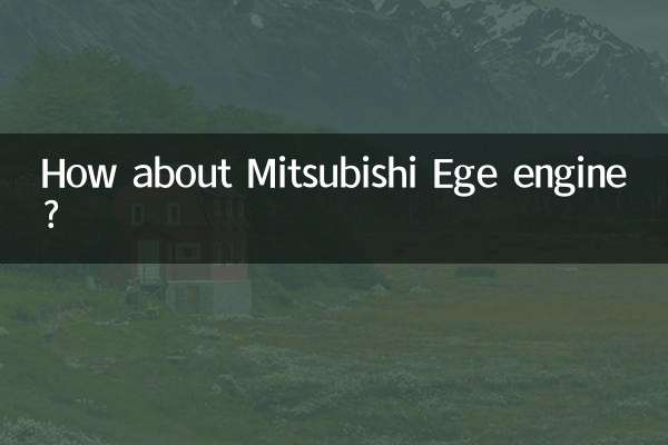 How about Mitsubishi Ege engine?