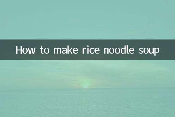 Cómo hacer sopa de fideos de arroz