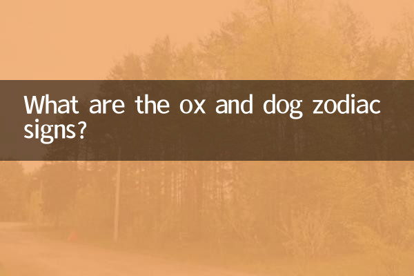 ¿Cuáles son los signos del zodíaco del buey y del perro?