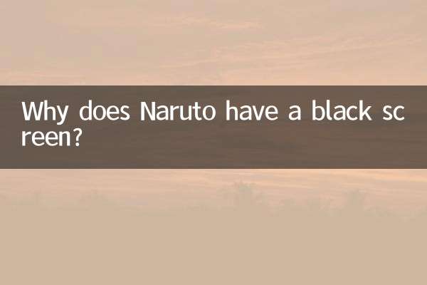 ¿Por qué Naruto tiene la pantalla negra?