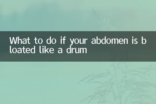Cosa fare se l'addome è gonfio come un tamburo