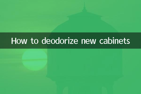 Comment désodoriser les nouvelles armoires