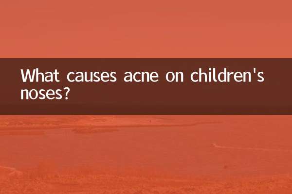 O que causa acne no nariz das crianças?