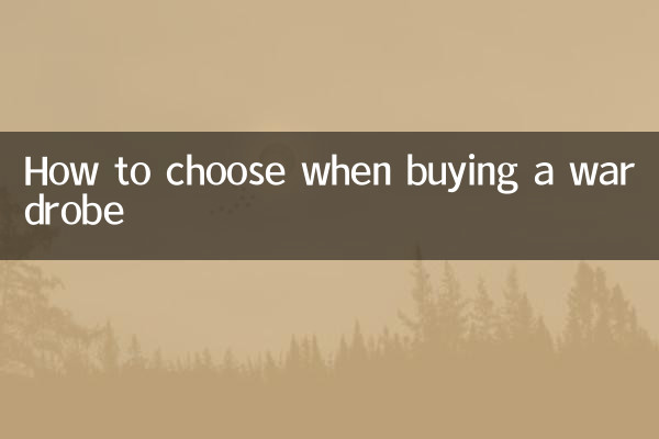 옷장 구매시 선택하는 방법