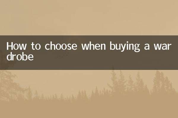 옷장 구매시 선택하는 방법