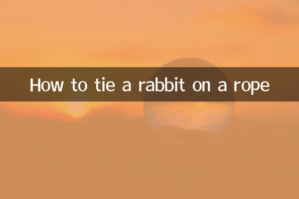 兔子怎么套绳子