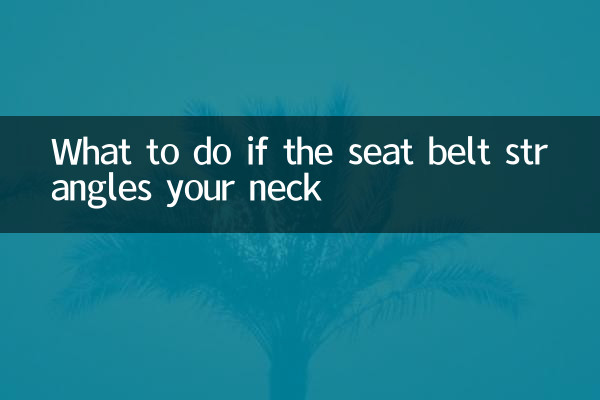 Cosa fare se la cintura di sicurezza ti strangola il collo
