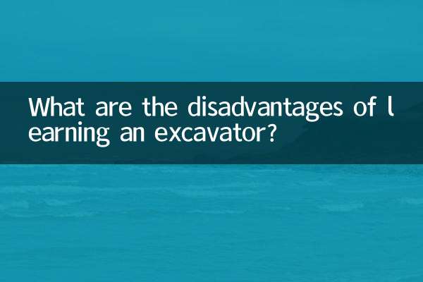 Quels sont les inconvénients de l’apprentissage d’une pelle ?