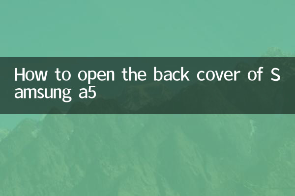 Como abrir a tampa traseira do Samsung a5