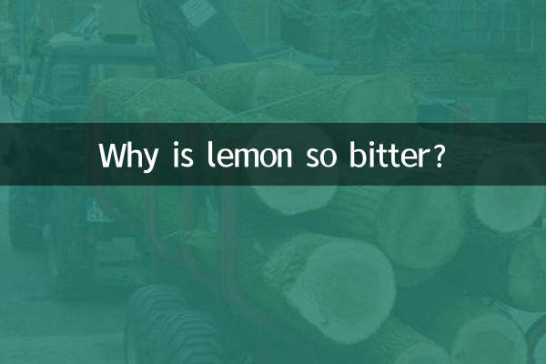 Why is lemon so bitter?