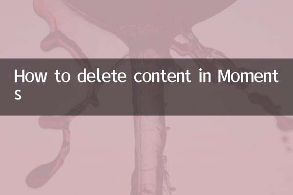 How to delete content in Moments