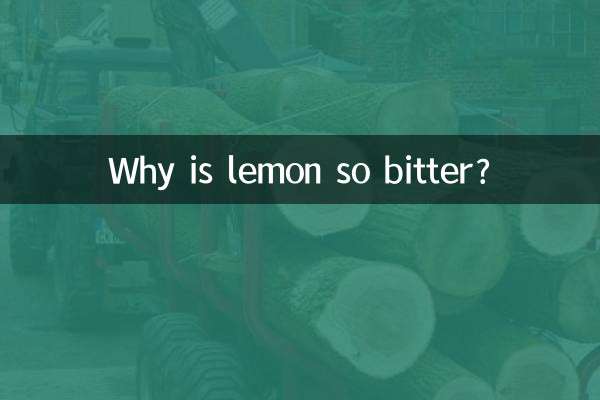 Why is lemon so bitter?