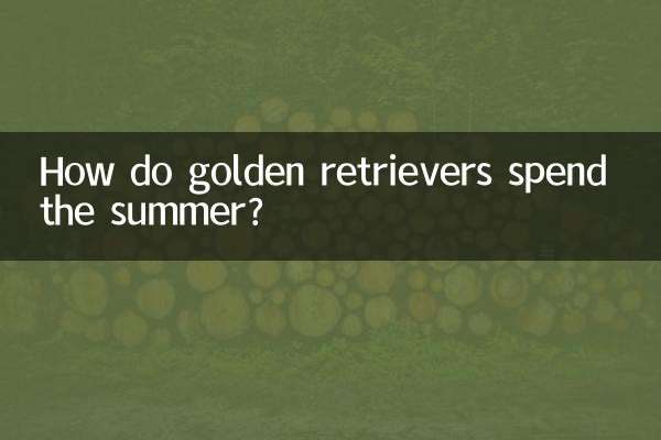 How do golden retrievers spend the summer?