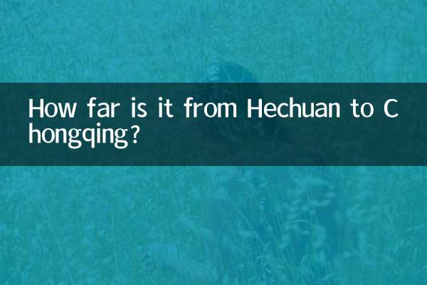 Quelle distance y a-t-il entre Héchuan et Chongqing ?