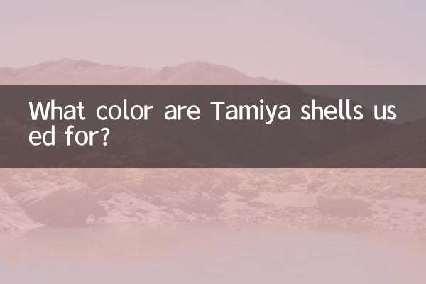 Di che colore sono usate le scocche Tamiya?