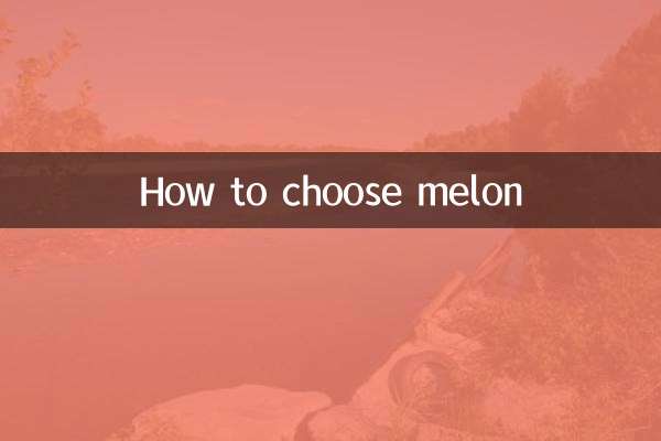 メロンの選び方