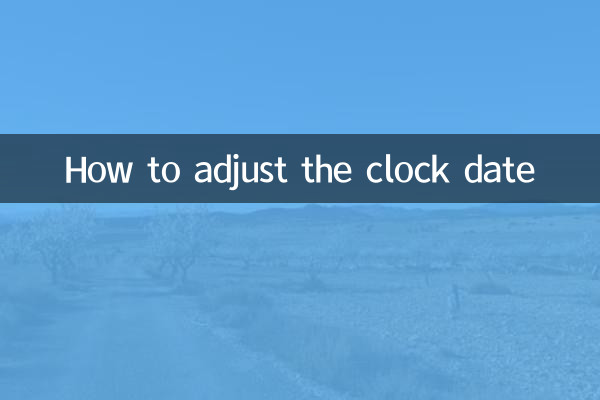 So stellen Sie das Datum der Uhr ein