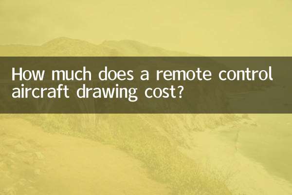 Combien coûte un dessin d’avion télécommandé ?