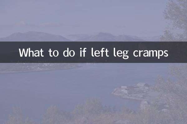 ¿Qué hacer si tienes calambres en la pierna izquierda?