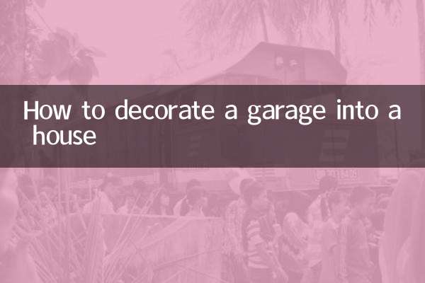 How to decorate a garage into a house